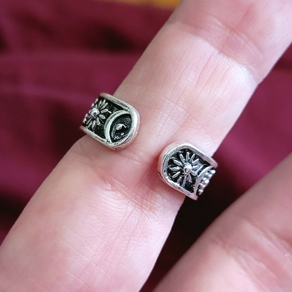 Sun Moon Stars Silver Ring Size 7 - Picture 5 of 10